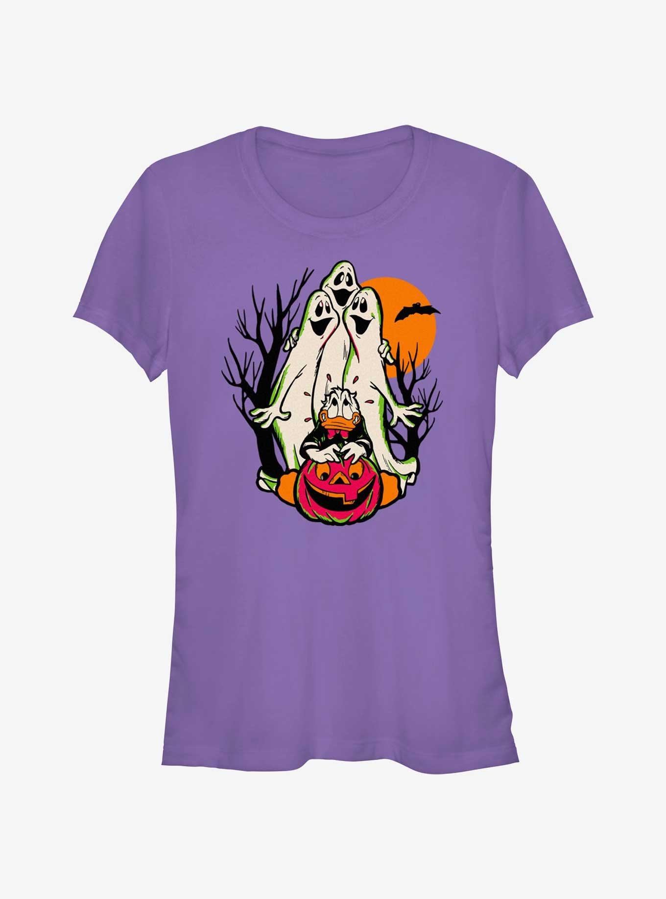 Disney100 Halloween Spooky Ghosts Scared Donald Girls T-Shirt, , hi-res