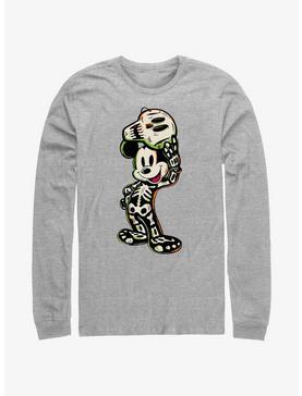 Disney100 Halloween Mickey Mouse Skeleton Long-Sleeve T-Shirt, , hi-res