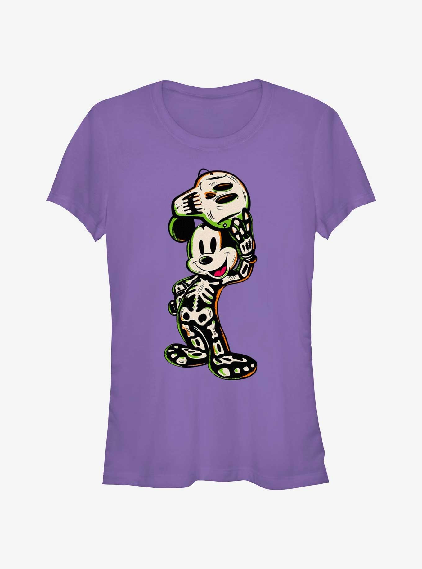 Disney100 Halloween Mickey Mouse Skeleton Girls T-Shirt, , hi-res