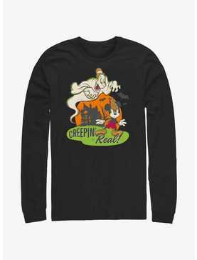 Disney100 Halloween Mickey Mouse Creepin' It Real Long-Sleeve T-Shirt, , hi-res