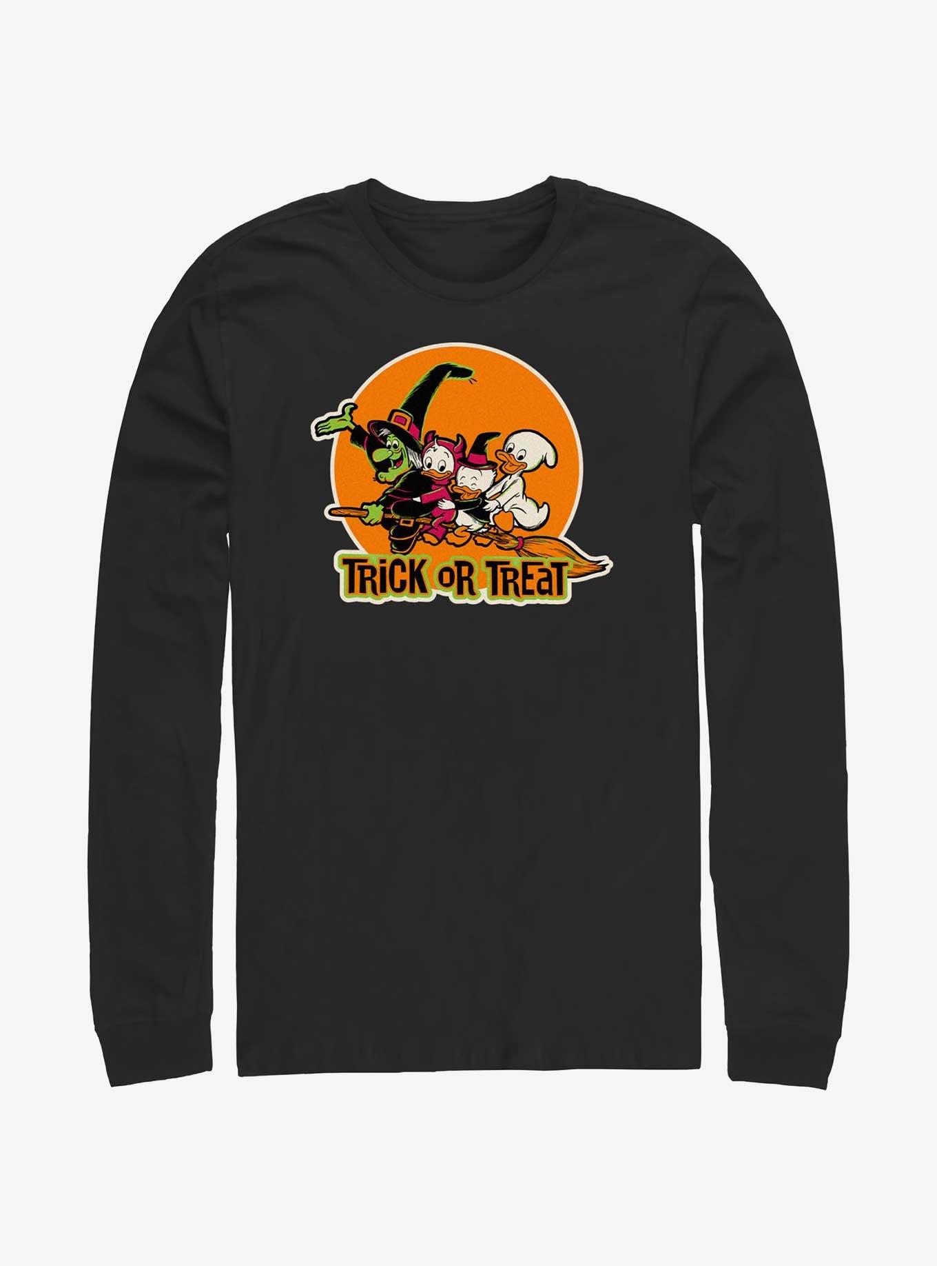 Disney100 Halloween Huey Dewey and Louie Trick or Treat Long-Sleeve T-Shirt, , hi-res