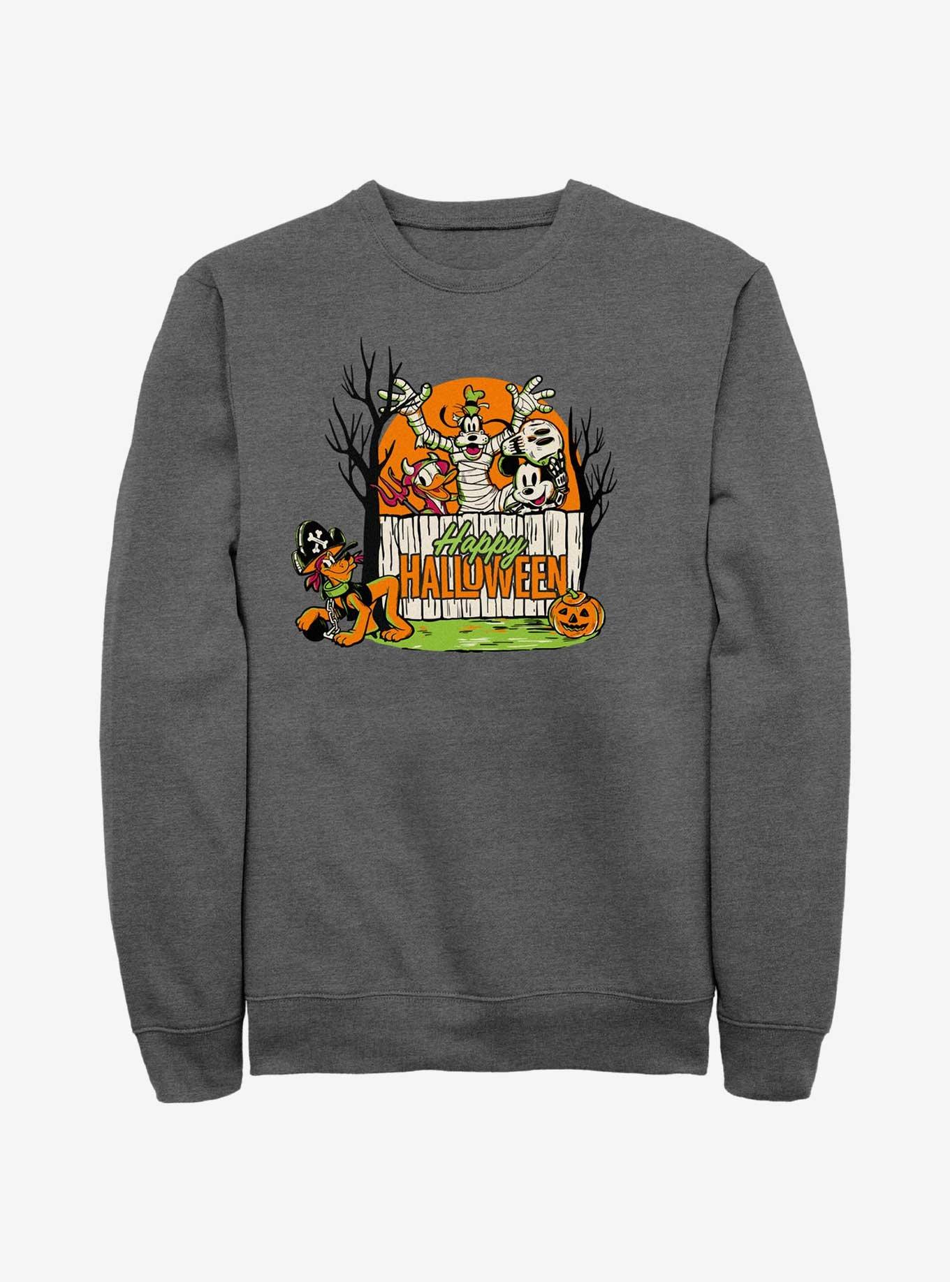 Disney100 Halloween Mickey Mouse Group Sweatshirt, , hi-res