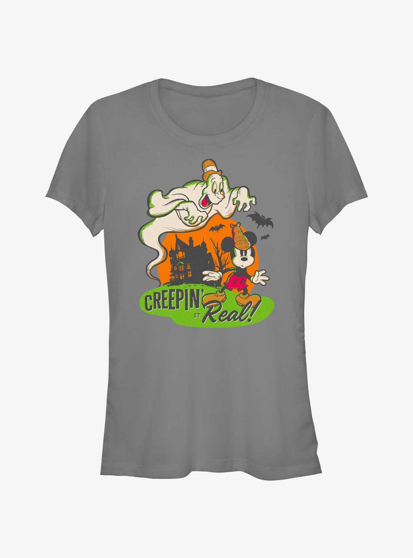 Disney100 Halloween Mickey Mouse Creepin' It Real Girls T-Shirt, , hi-res