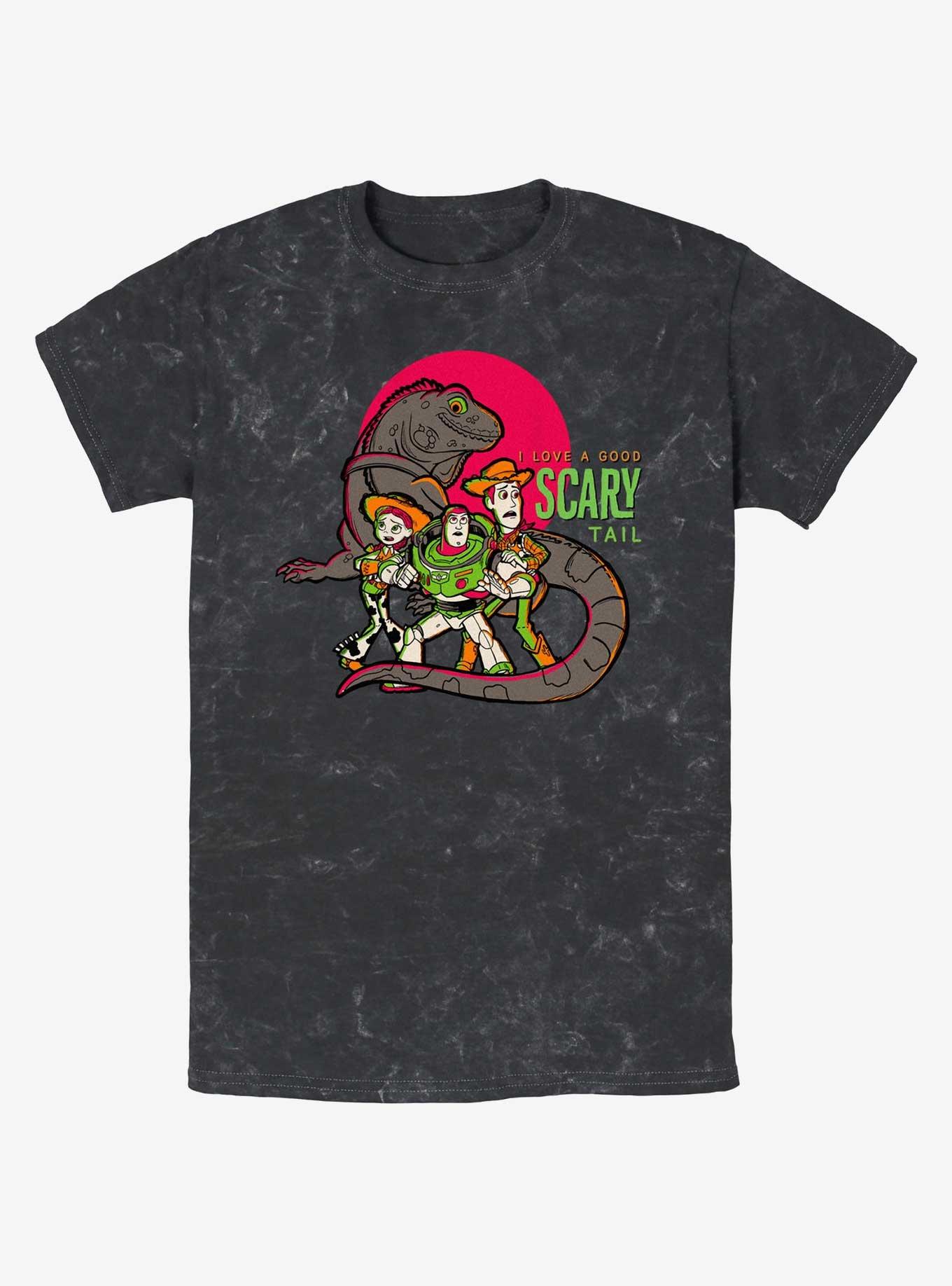 Disney100 Halloween Toy Story Iguana I Love A Good Scary Tail Mineral Wash T-Shirt, BLACK, hi-res