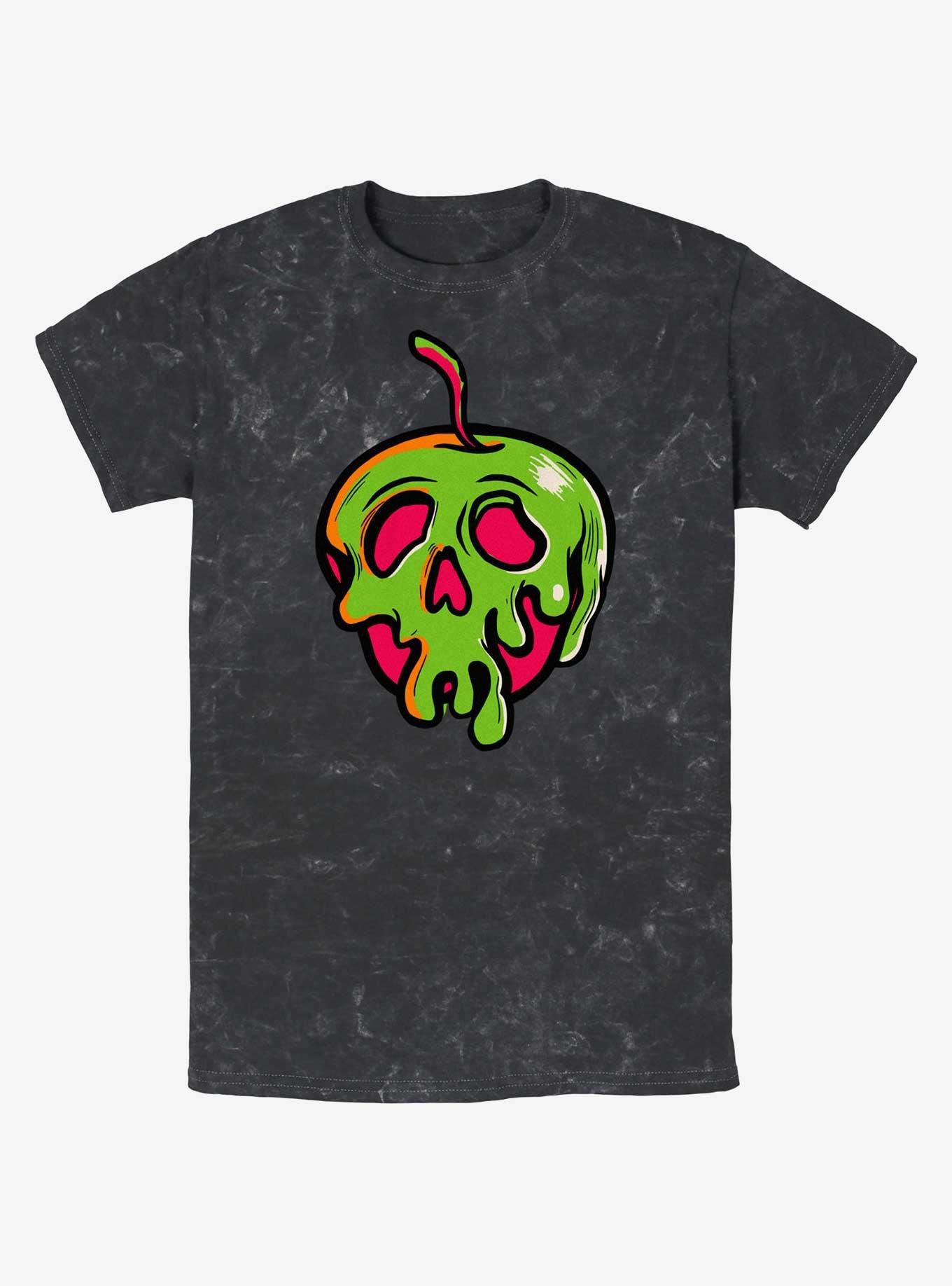 Disney100 Halloween Snow White Poisoned Apple Mineral Wash T-Shirt, BLACK, hi-res