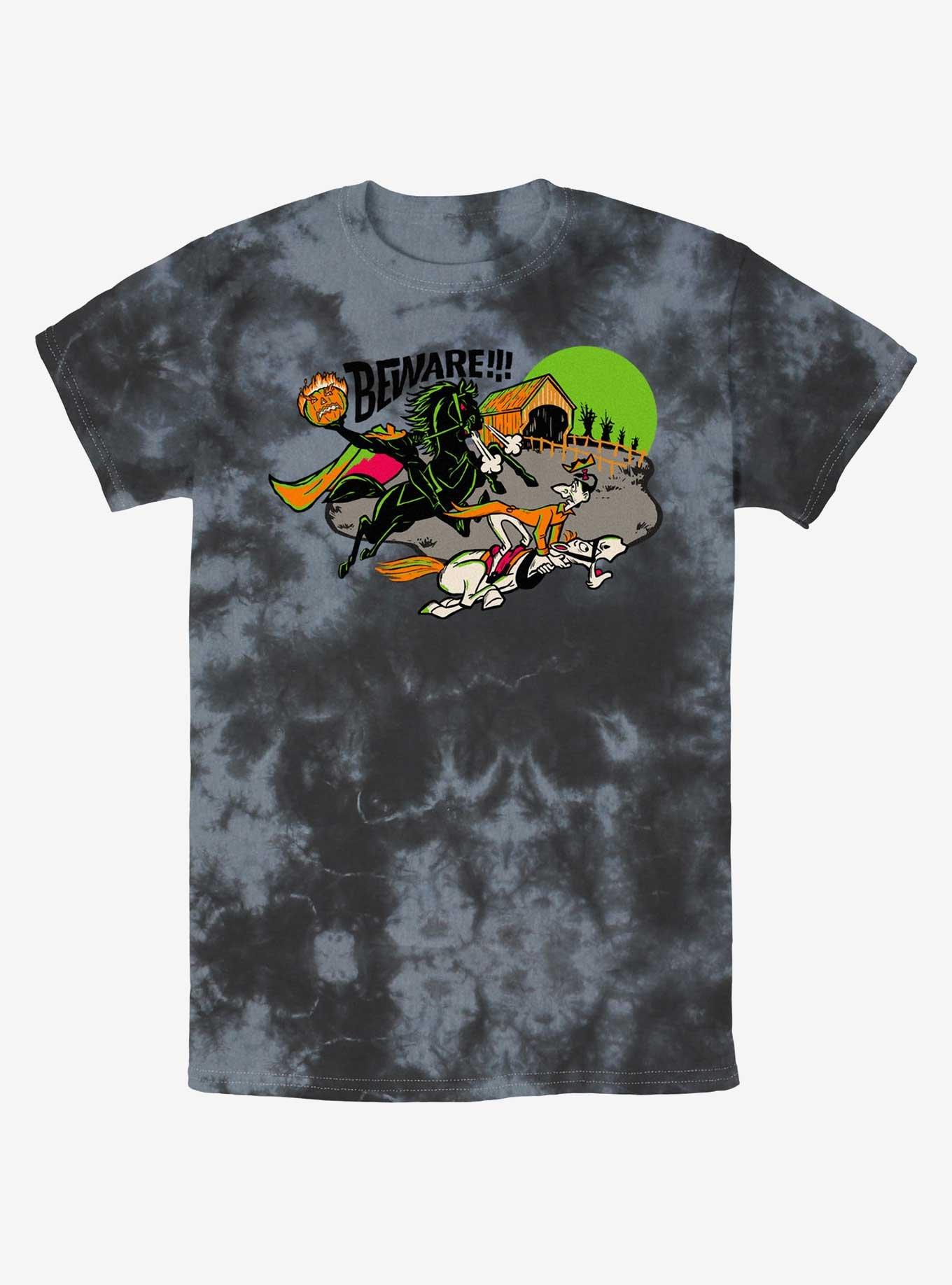 Disney100 Halloween Legend Of Sleepy Hollow Tie-Dye T-Shirt, BLKCHAR, hi-res