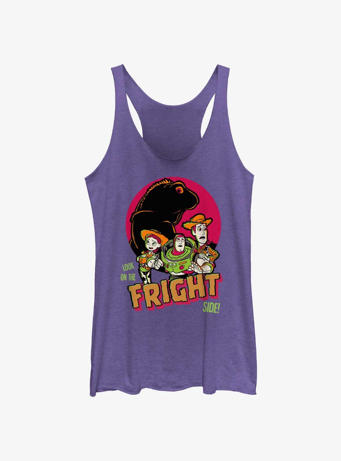 Disney100 Halloween Toy Story Jessie, Buzz & Woody Look On The Fright Side Girls Tank Top, PUR HTR, hi-res