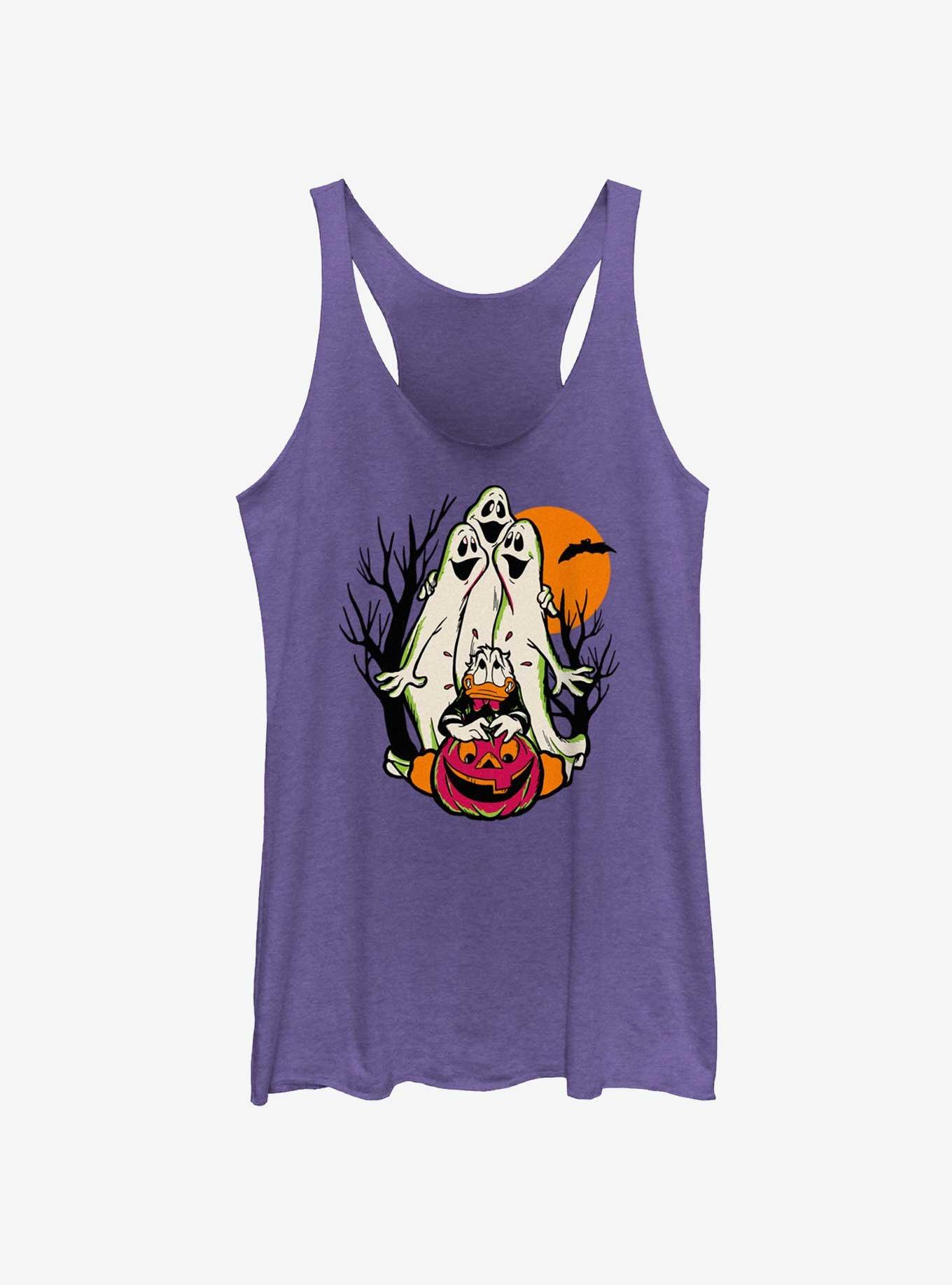 Disney100 Halloween Spooky Ghosts Scared Donald Girls Tank, PUR HTR, hi-res