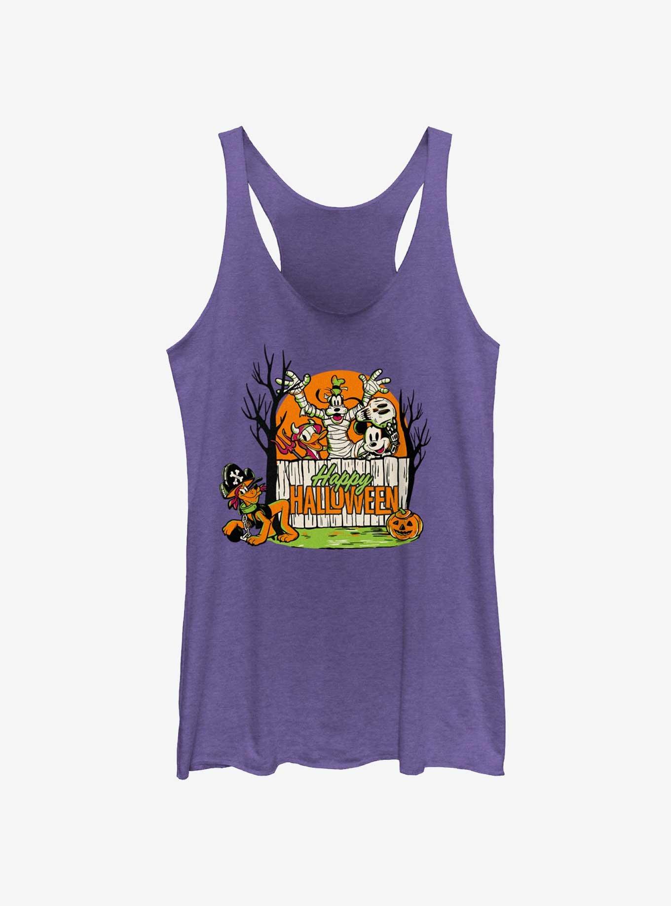 Disney100 Halloween Mickey Mouse Group Girls Tank Top, PUR HTR, hi-res