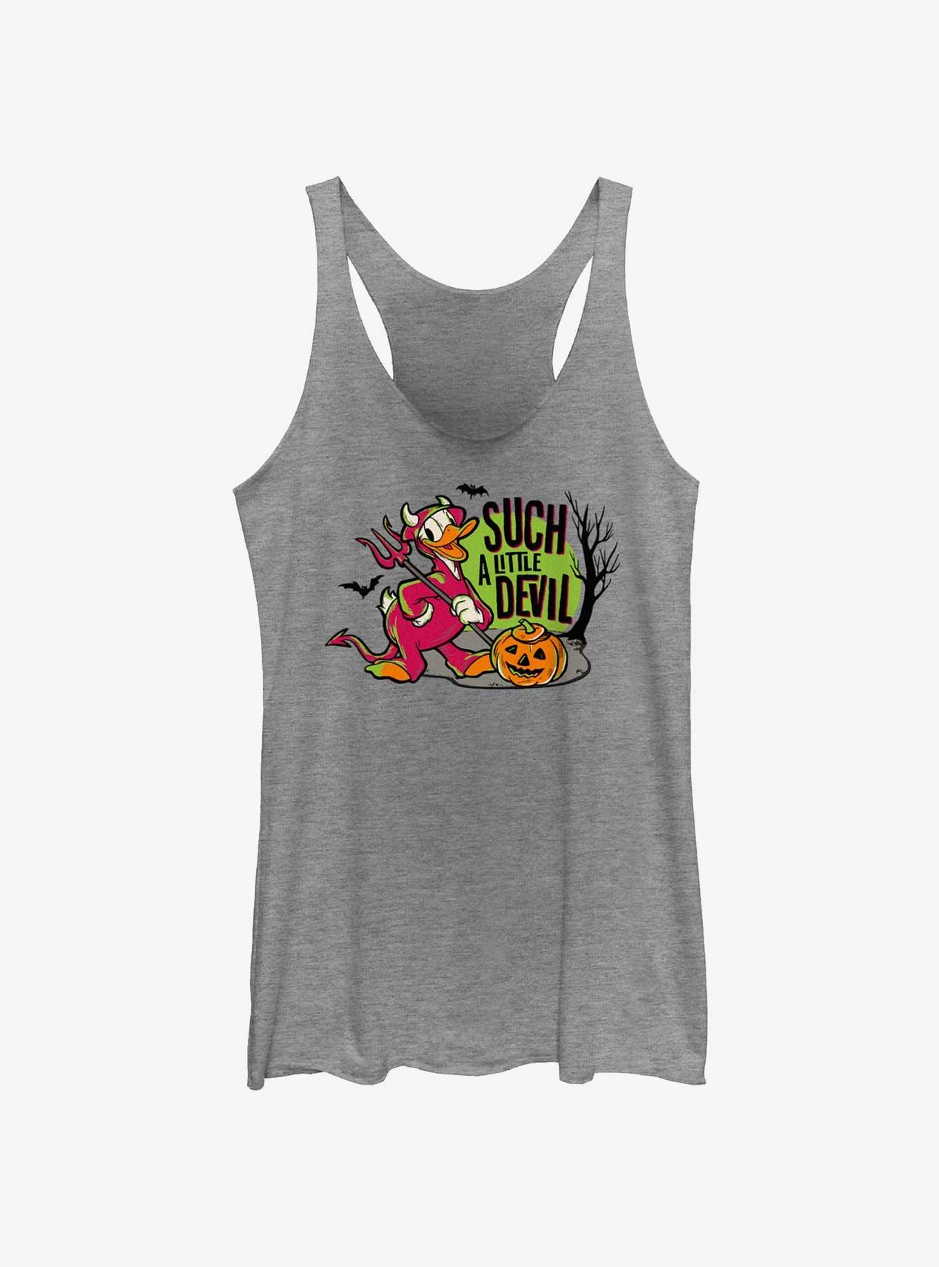 Disney100 Halloween Devil Donald Duck Girls Tank Top, GRAY HTR, hi-res