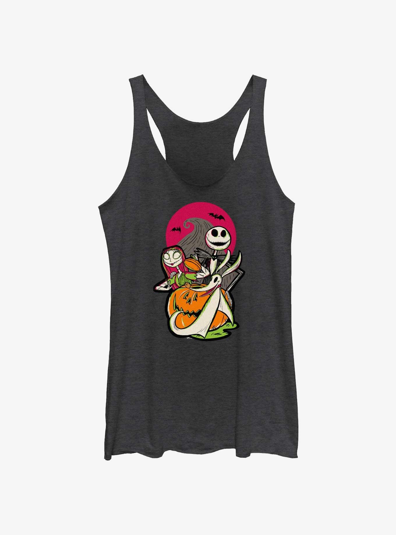 Disney100 Halloween The Nightmare Before Christmas Sally Jack And Zero Girls Tank Top, , hi-res