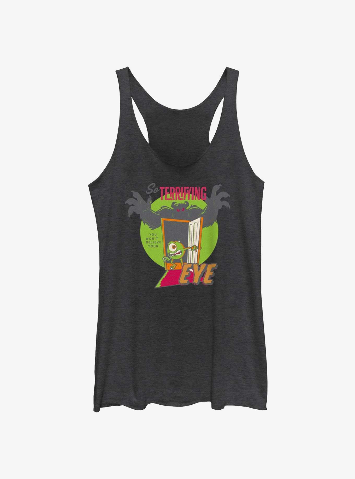Disney100 Halloween Monsters, Inc. Sulley & Mike So Terrifying You Won't Believe Your Eye Girls Tank Top