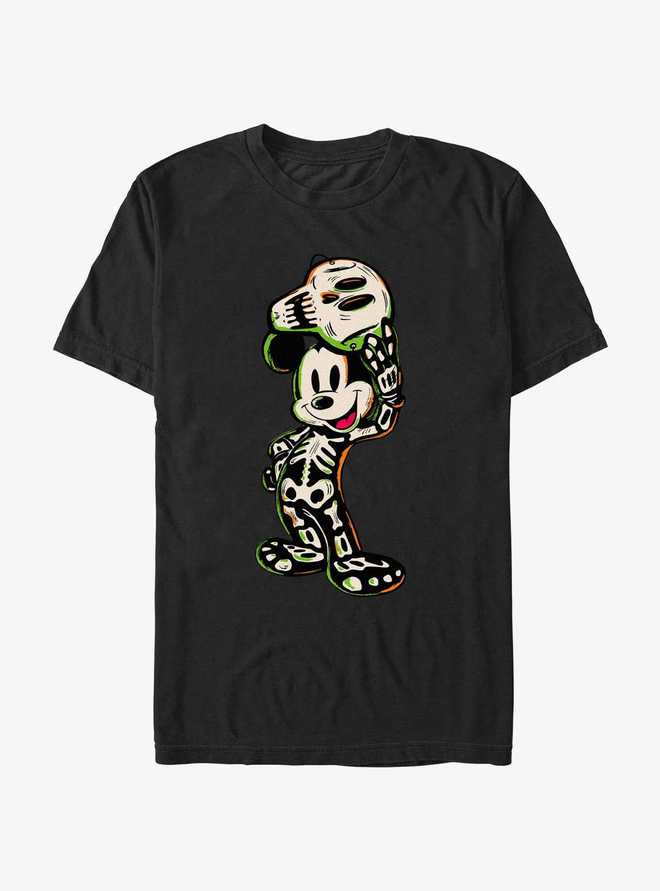 Disney100 Halloween Mickey Mouse Skeleton T-Shirt, BLACK, hi-res