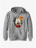 Disney100 Halloween Spooky Ghosts Scared Donald Youth Hoodie, ATH HTR, hi-res