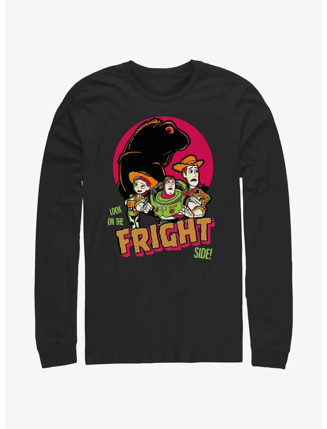 Disney100 Halloween Look On The Fright Side Long-Sleeve T-Shirt, BLACK, hi-res