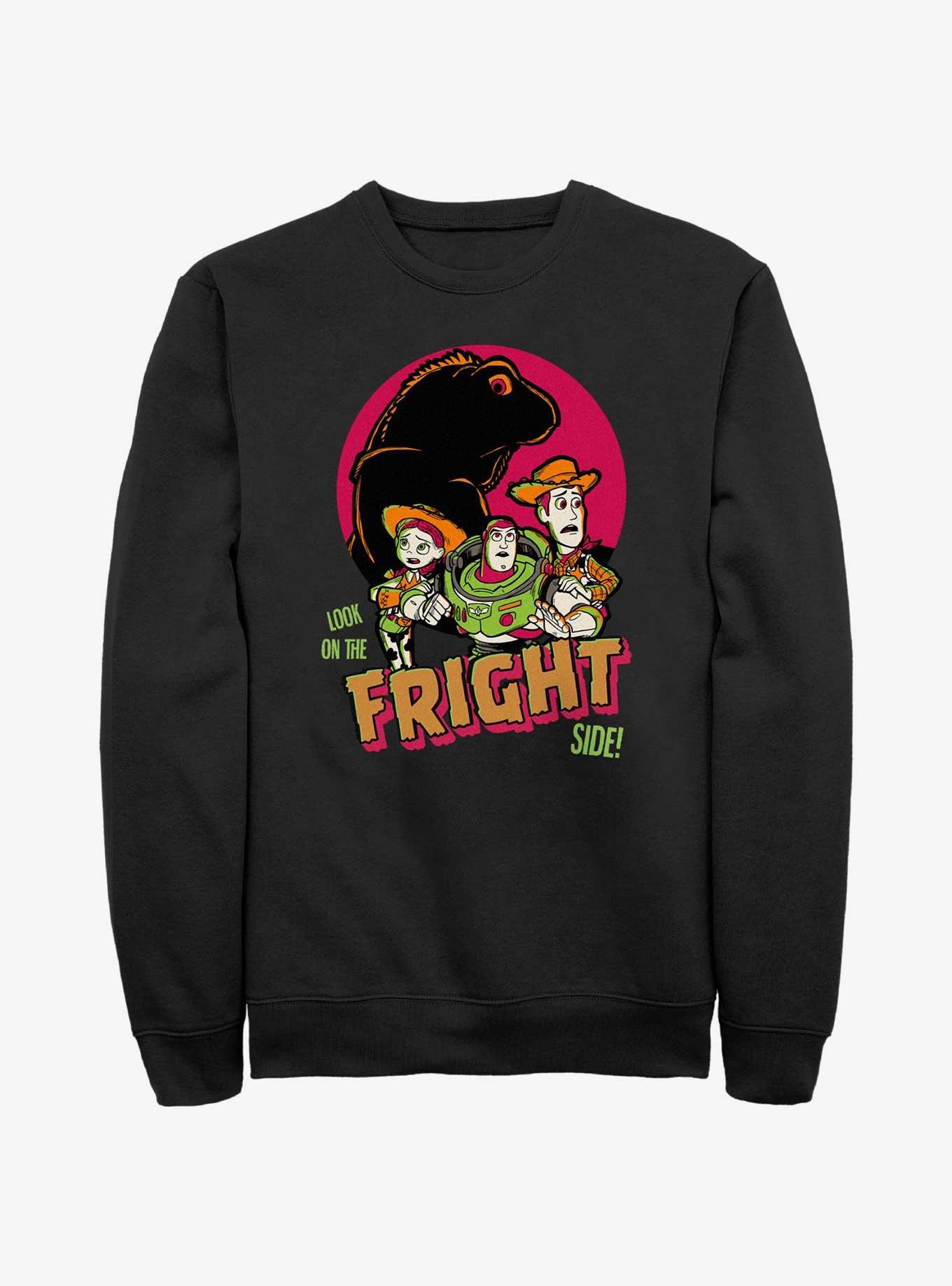 Disney100 Halloween Look On The Fright Side Sweatshirt, BLACK, hi-res