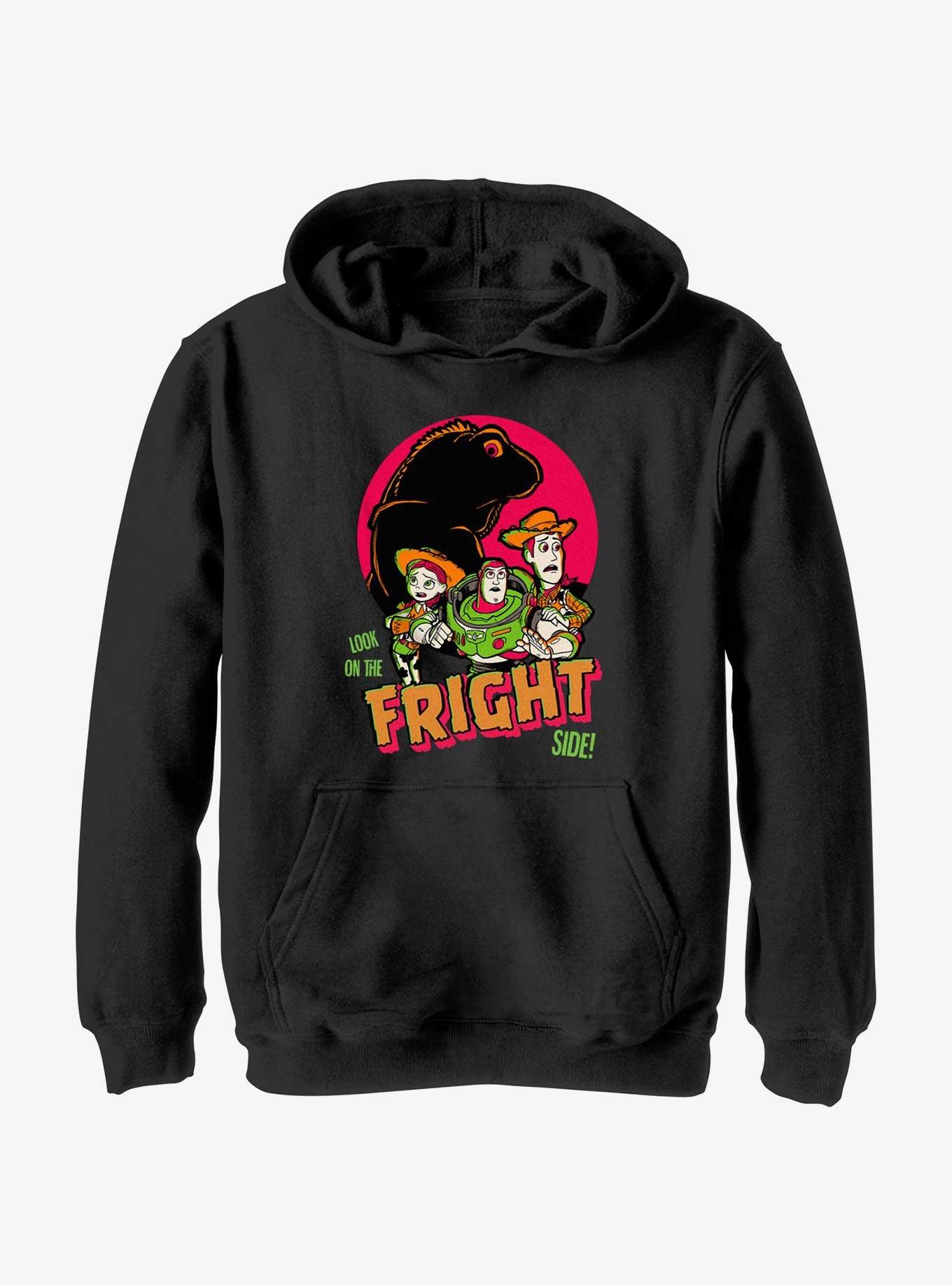 Disney100 Halloween Look On The Fright Side Youth Hoodie, BLACK, hi-res