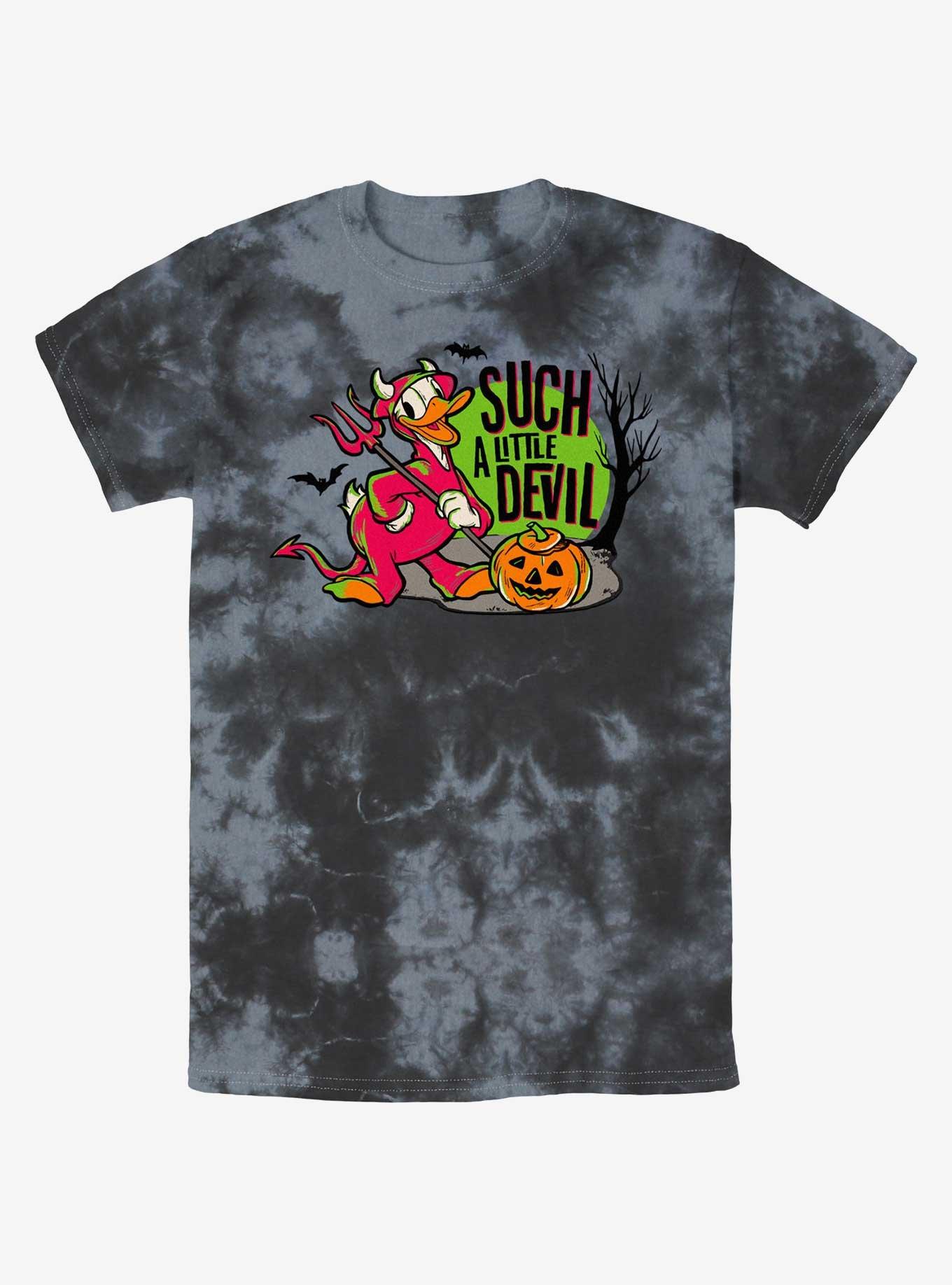 Disney100 Halloween Devil Duck Tie-Dye T-Shirt, , hi-res