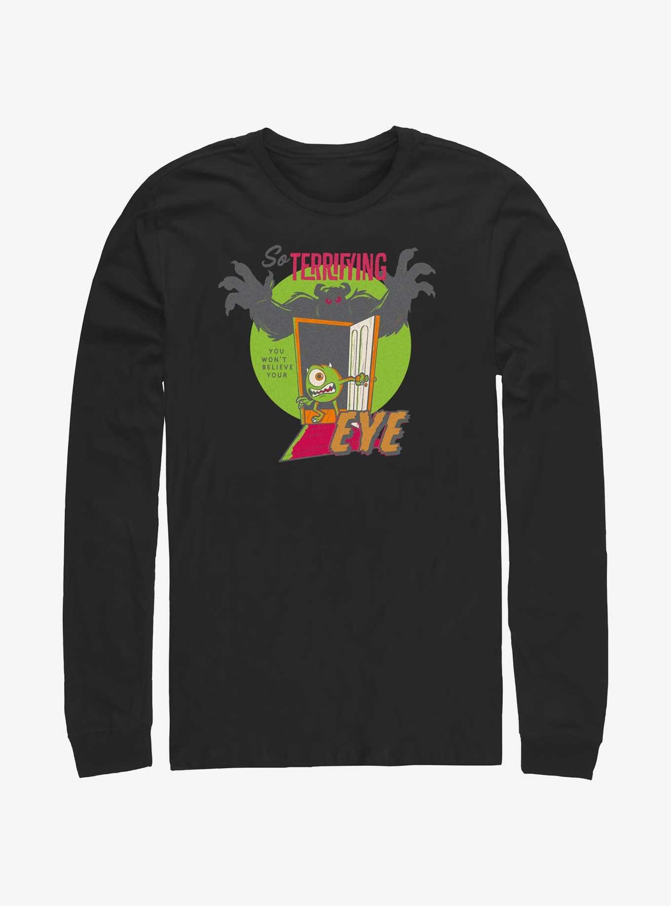 Disney100 Halloween Sulley & Mike So Terrifying You Won't Believe Your Eye Long-Sleeve T-Shirt, , hi-res