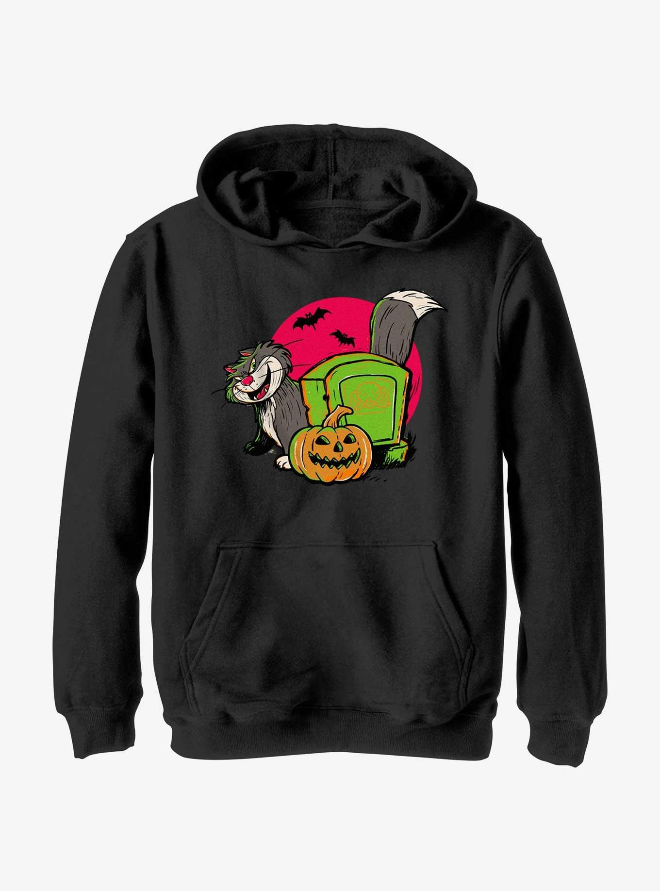 Disney100 Halloween Cat Lucifer Youth Hoodie, , hi-res
