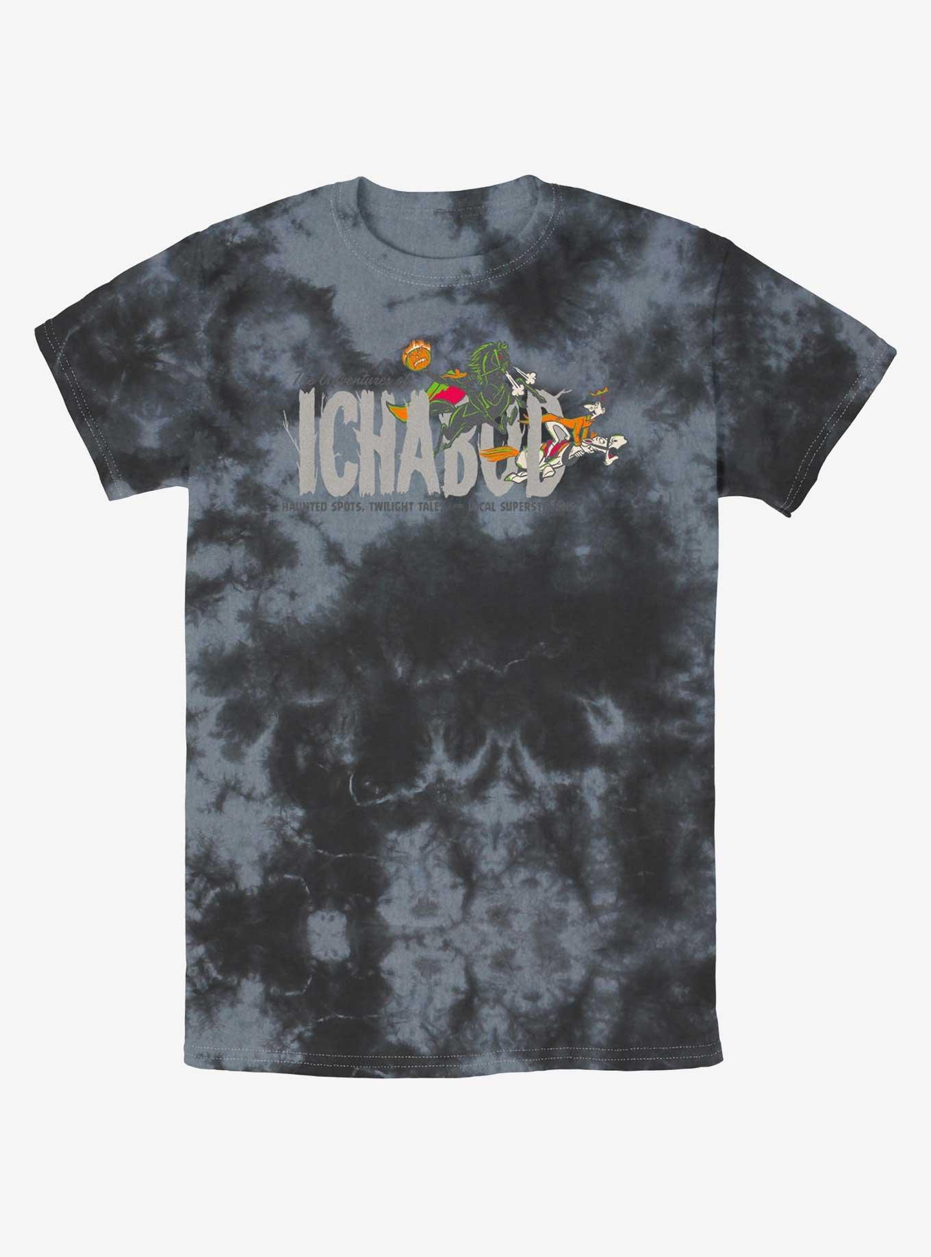 Disney100 Halloween The Adventures Of Ichabod Tie-Dye T-Shirt, BLKCHAR, hi-res