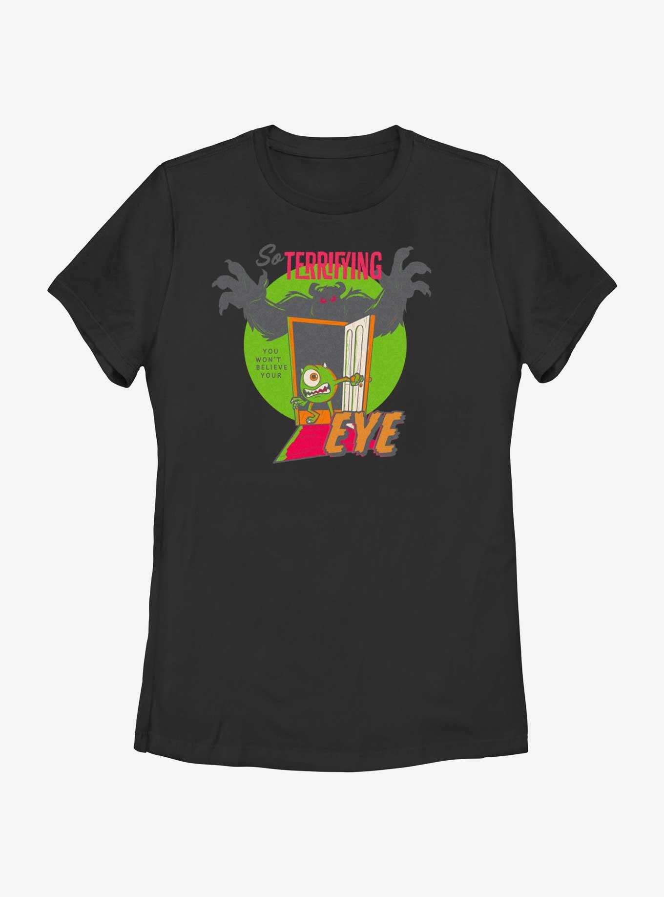 Disney100 Halloween Sulley & Mike So Terrifying You Won't Believe Your Eye Women's T-Shirt, , hi-res