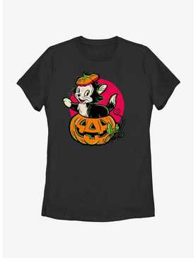Disney100 Halloween Figaro Inside A Pumpkin Women's T-Shirt, , hi-res