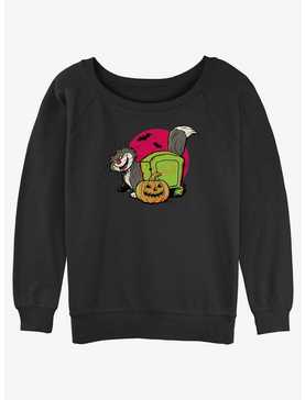 Disney100 Halloween Cat Lucifer Women's Slouchy Sweatshirt, , hi-res
