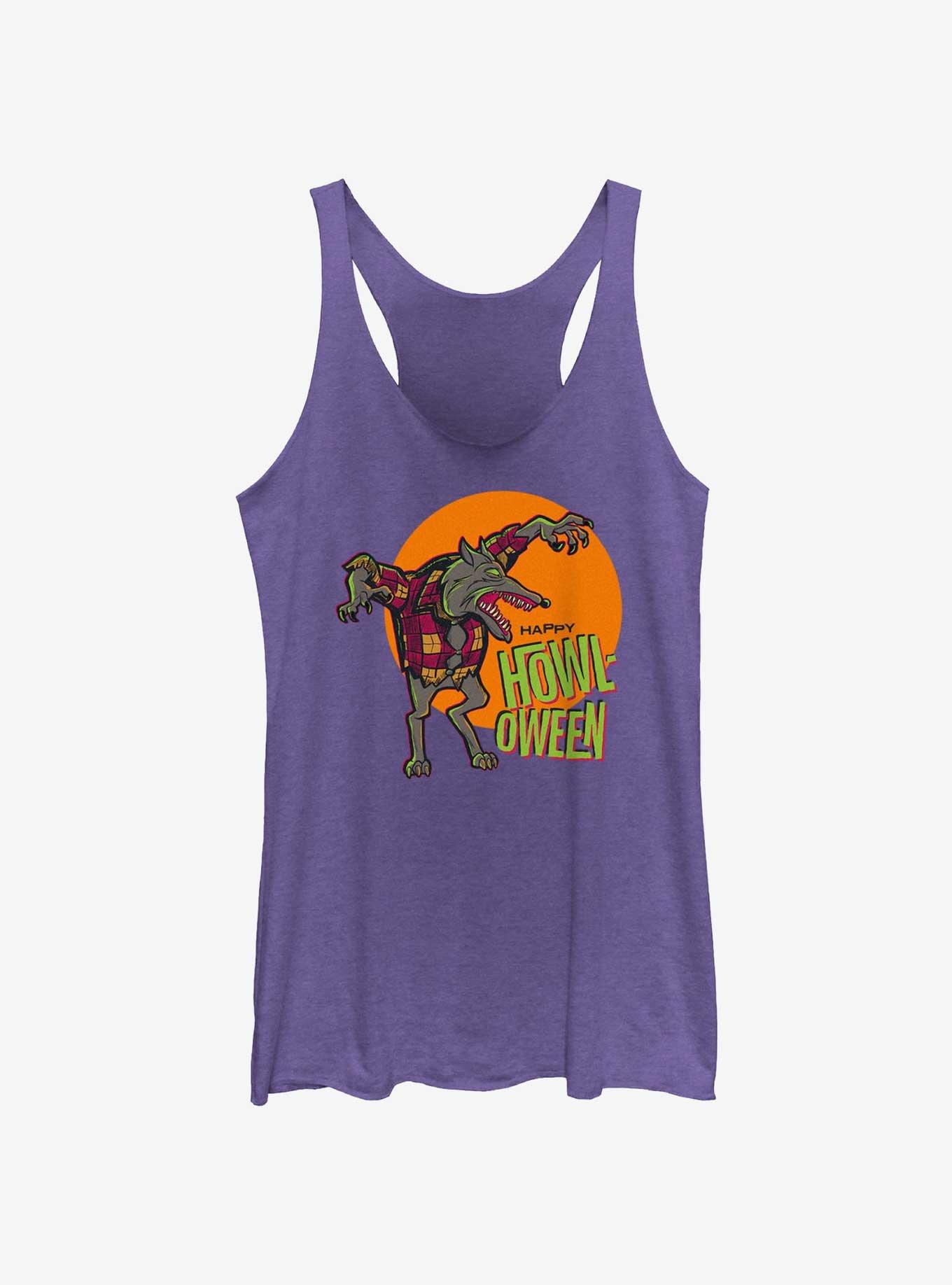 Disney100 Halloween Wolfman Howl-Oween Women's Tank Top, PUR HTR, hi-res