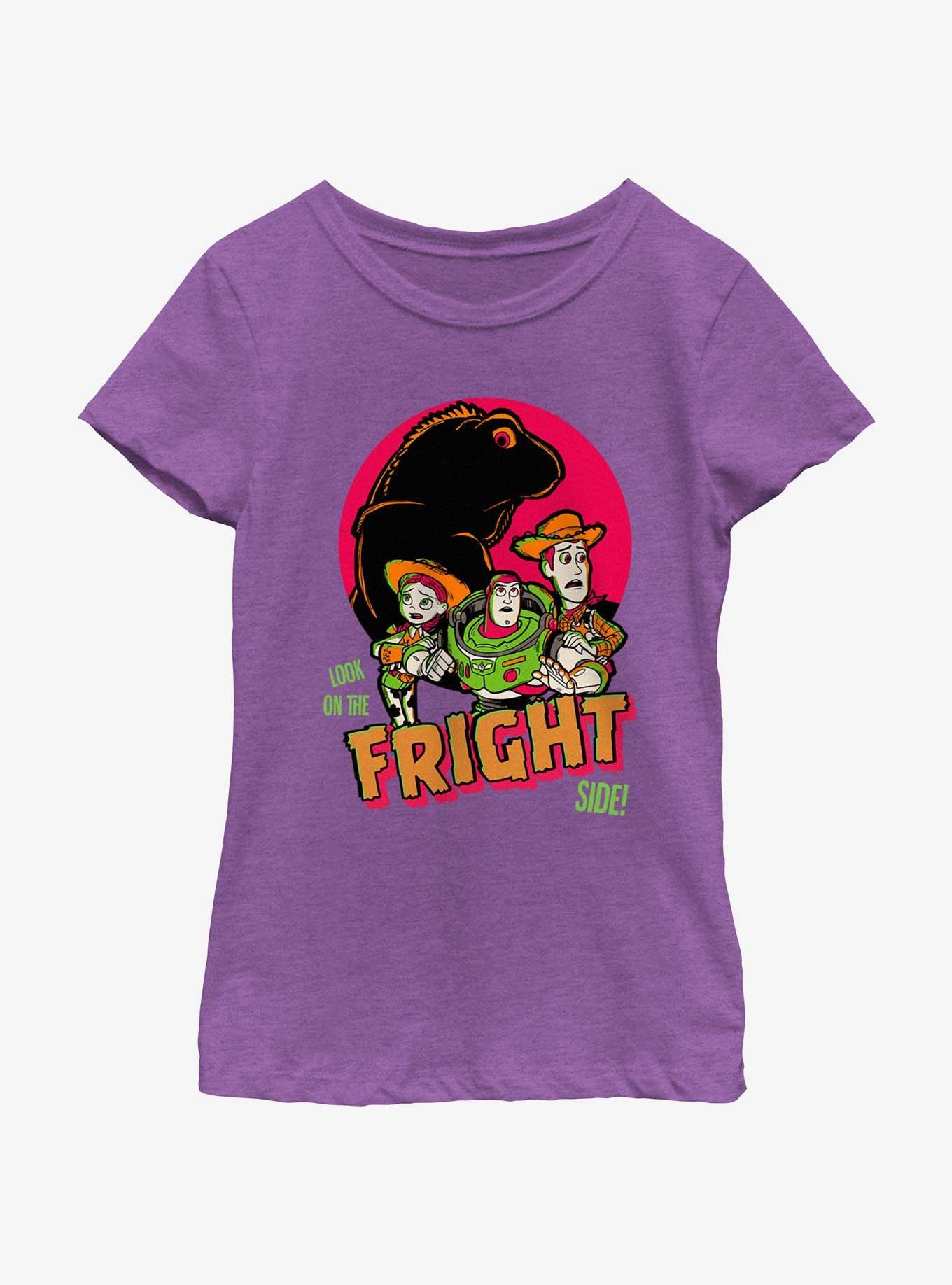 Disney100 Halloween Look On The Fright Side Youth Girl's T-Shirt, , hi-res