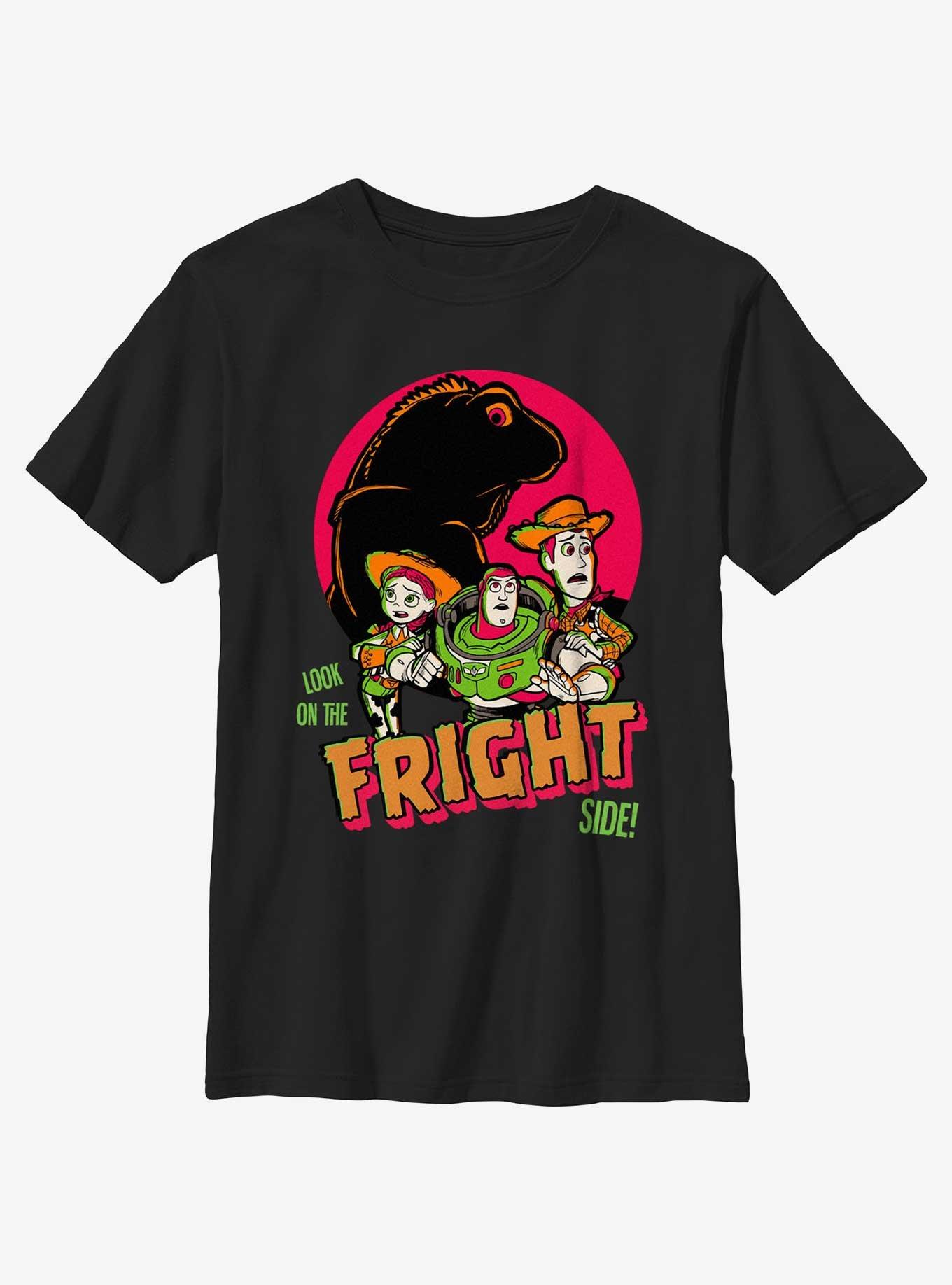 Disney100 Halloween Look On The Fright Side Youth T-Shirt, BLACK, hi-res