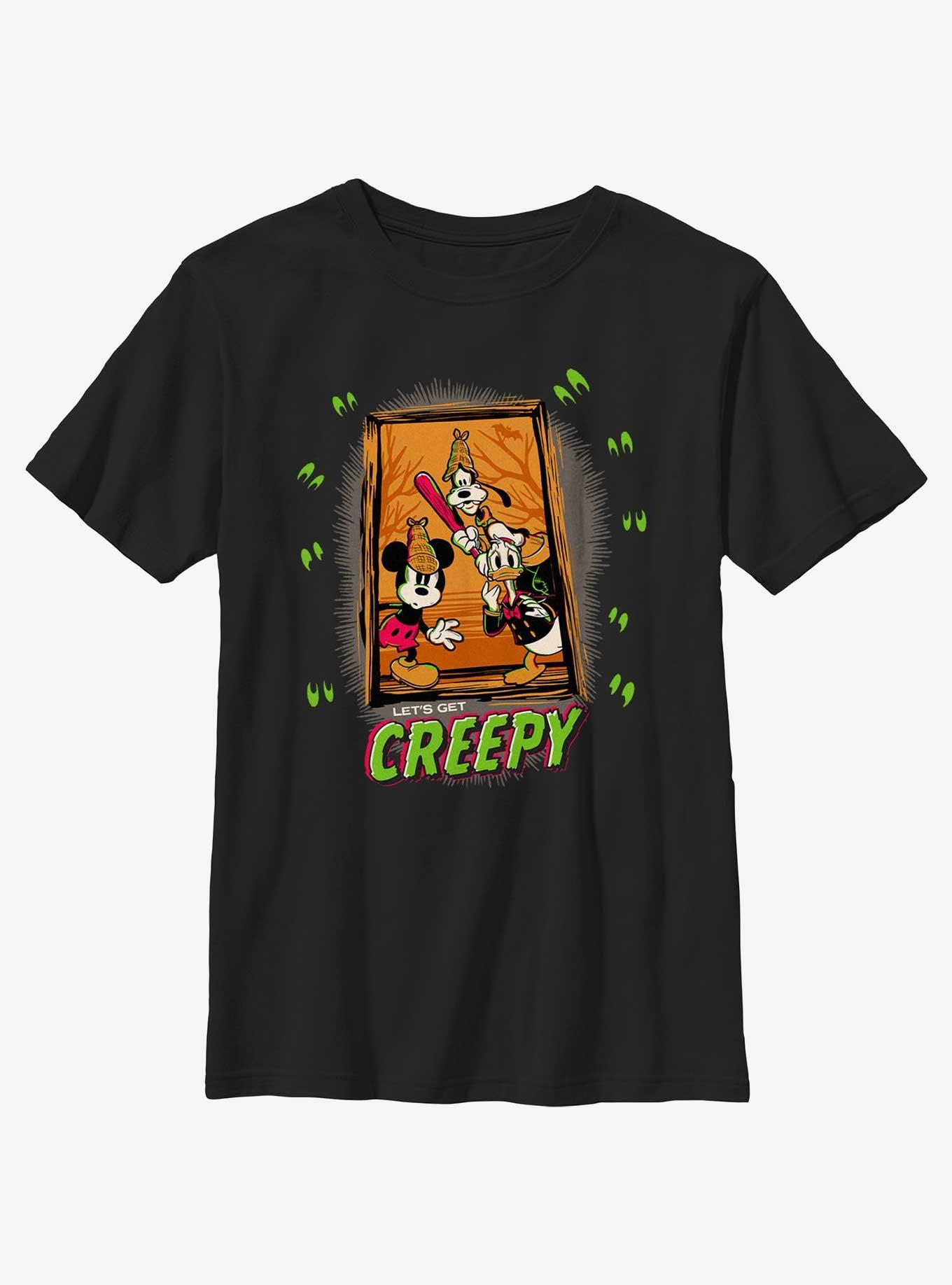 Disney100 Halloween Mickey's Gang Let's Get Creepy Youth T-Shirt, , hi-res