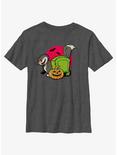 Disney100 Halloween Lucifer Cat Youth T-Shirt, CHAR HTR, hi-res