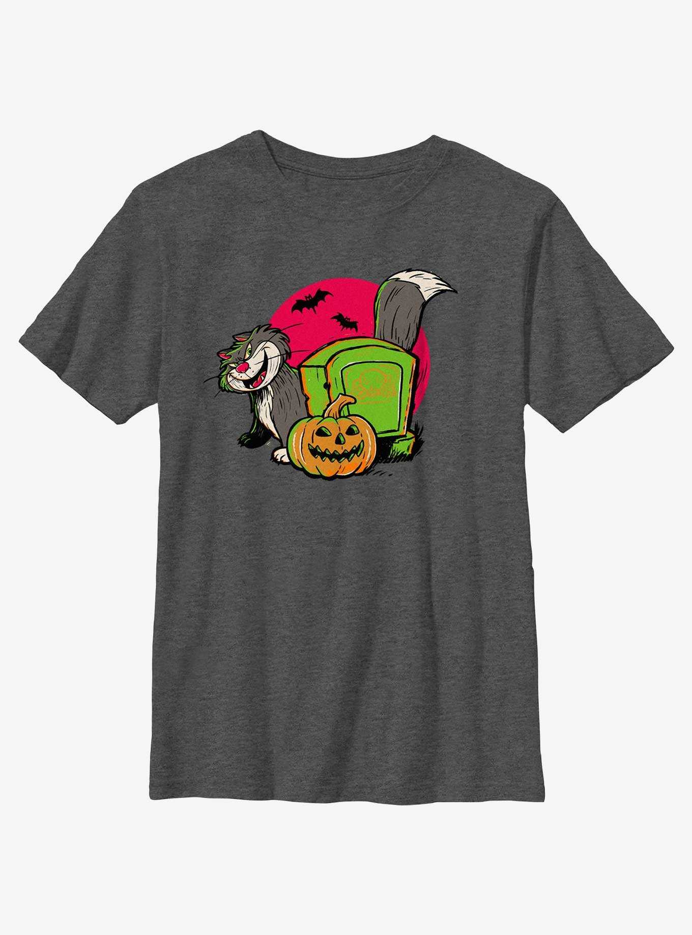 Disney100 Halloween Lucifer Cat Youth T-Shirt, , hi-res