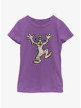 Disney100 Halloween Goofy Mummy Youth Girl's T-Shirt, PURPLE BERRY, hi-res
