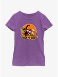 Disney100 Halloween Huey Dewey and Louie Trick or Treat Youth Girl's T-Shirt, PURPLE BERRY, hi-res