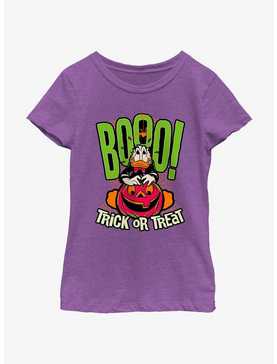 Disney100 Halloween Boo Donald Trick or Treat Youth Girl's T-Shirt, , hi-res