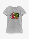 Disney100 Halloween Devil Duck Youth Girl's T-Shirt, ATH HTR, hi-res