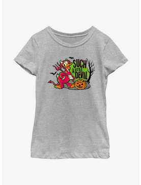 Disney100 Halloween Devil Duck Youth Girl's T-Shirt, , hi-res