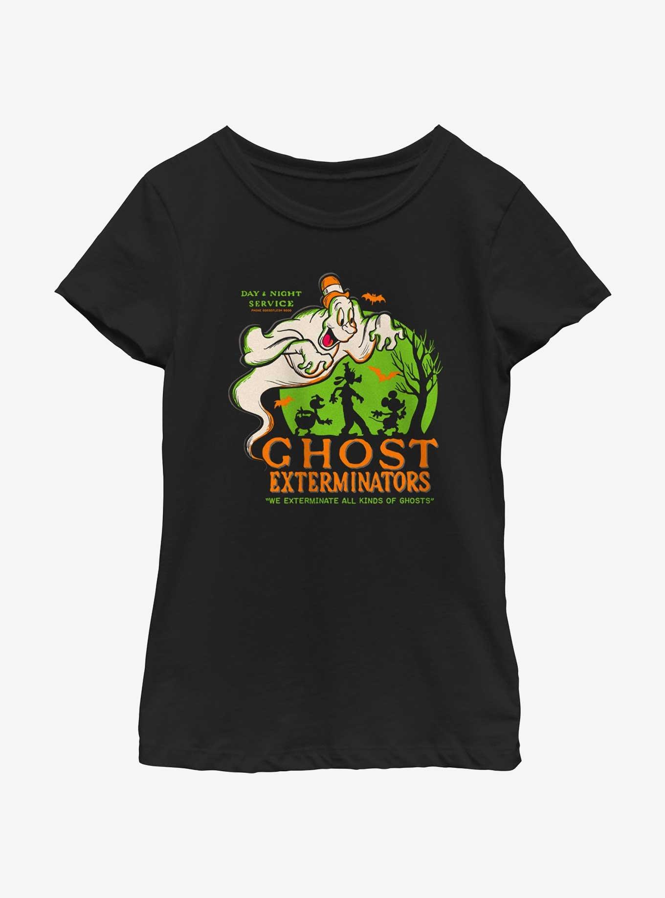 Disney100 Halloween Ghost Exterminators Youth Girl's T-Shirt, BLACK, hi-res