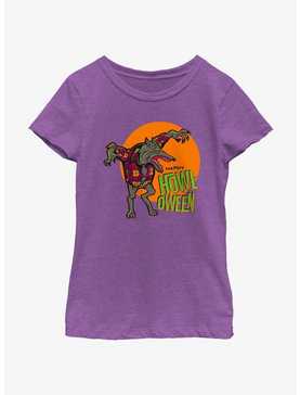 Disney100 Halloween Wolfman Howl-Oween Youth Girl's T-Shirt, , hi-res