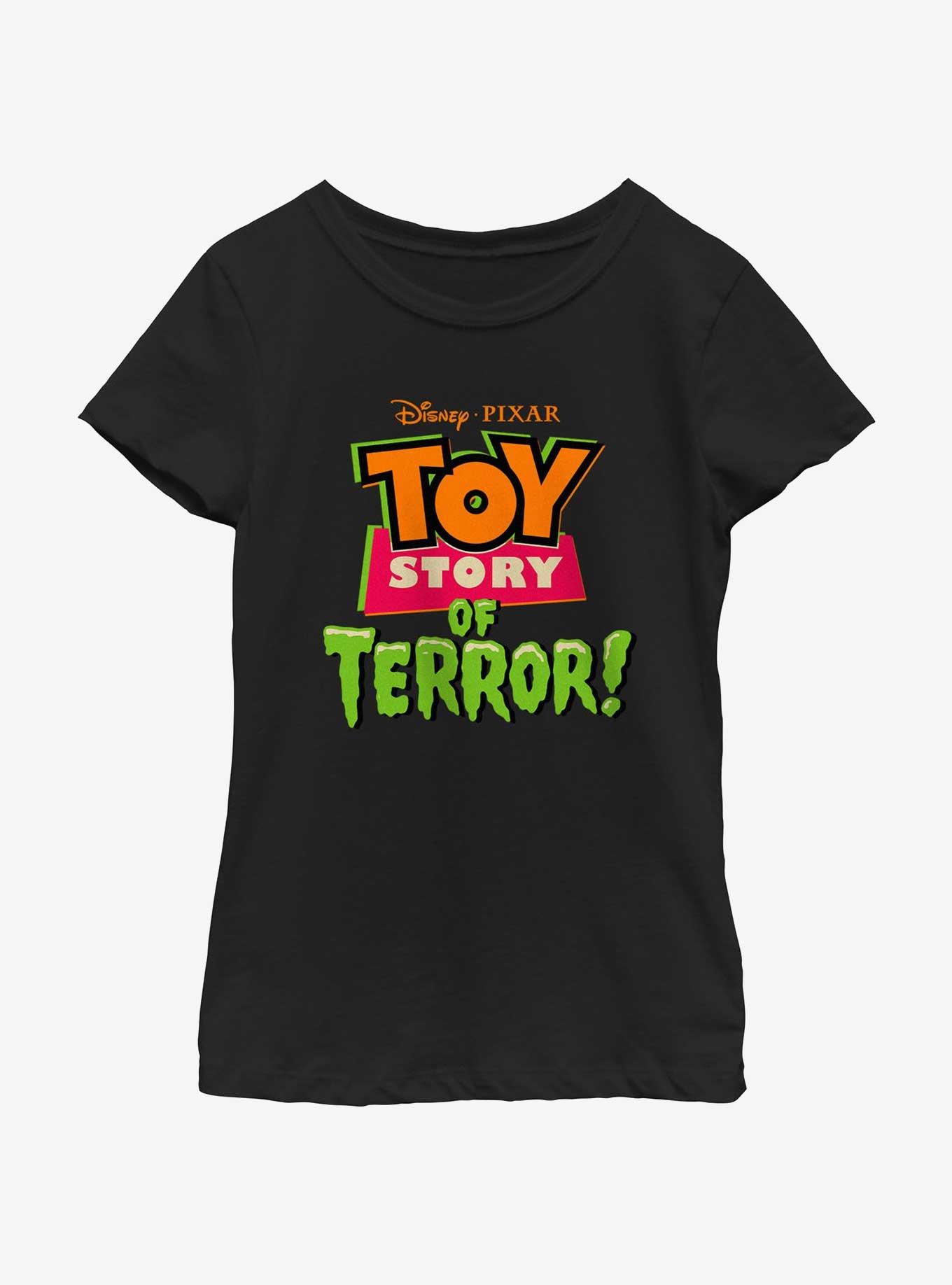 Disney100 Halloween Toy Story Of Terror Youth Girl's T-Shirt, BLACK, hi-res