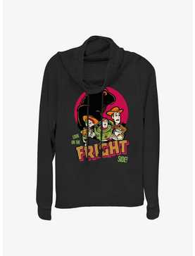 Disney100 Halloween Look On The Fright Side Women's Cowl Neck Long-Sleeve Top, , hi-res