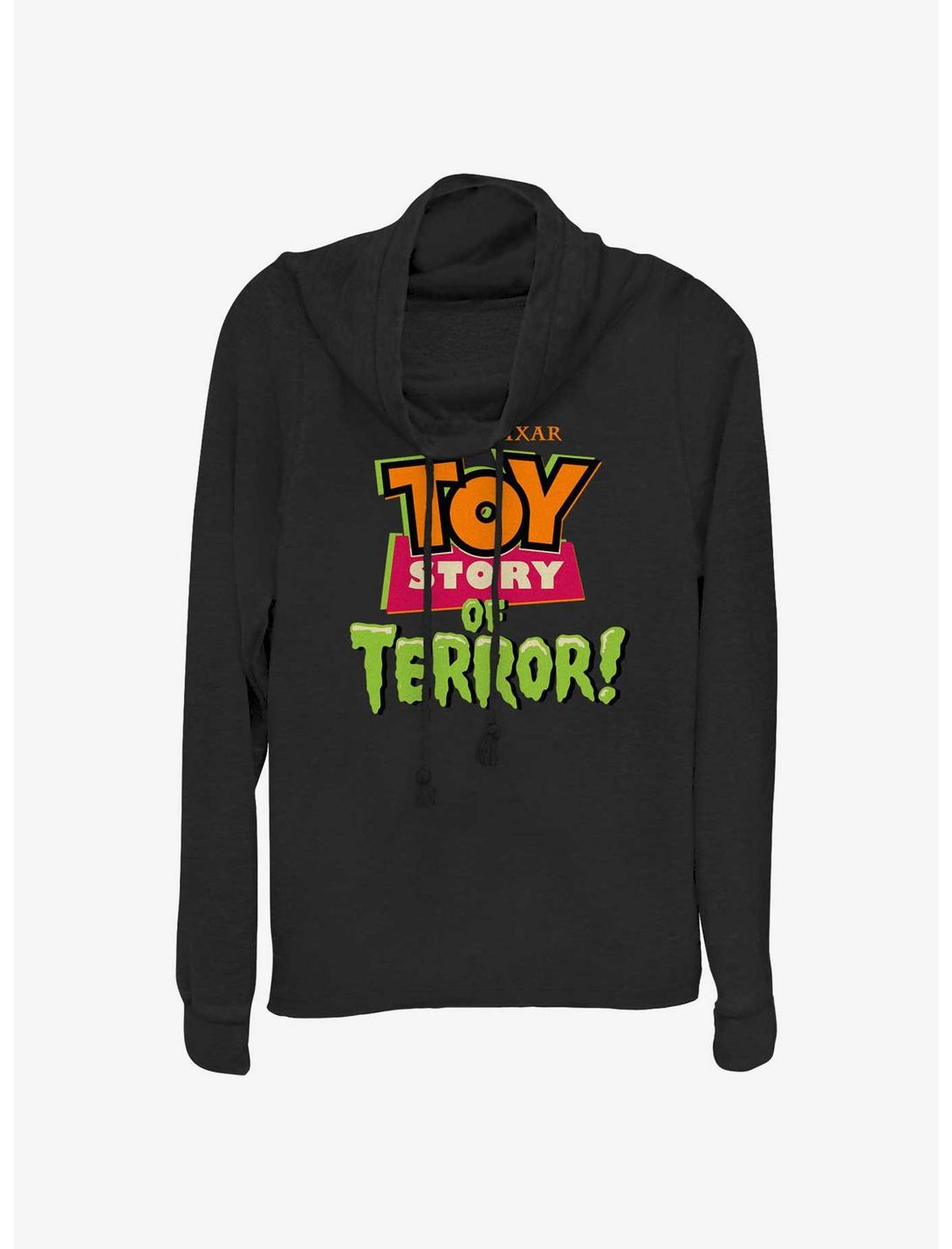 Disney100 Halloween Toy Story Of Terror Women's Cowl Neck Long-Sleeve Top, BLACK, hi-res