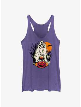 Disney100 Halloween Spooky Ghosts Scared Donald Women's Tank Top, , hi-res