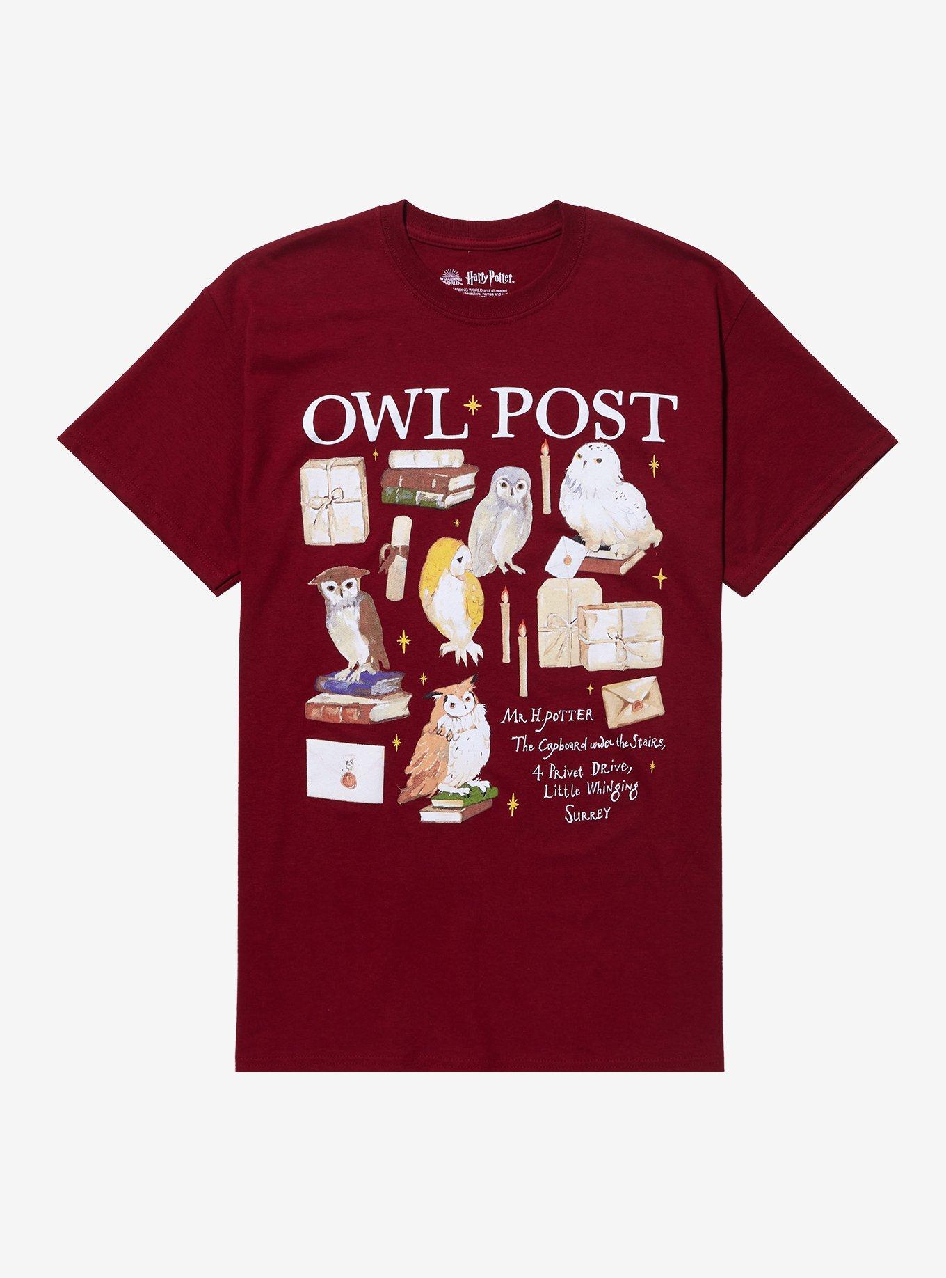 Harry Potter Owl Post Boyfriend Fit Girls T-Shirt, MULTI, hi-res