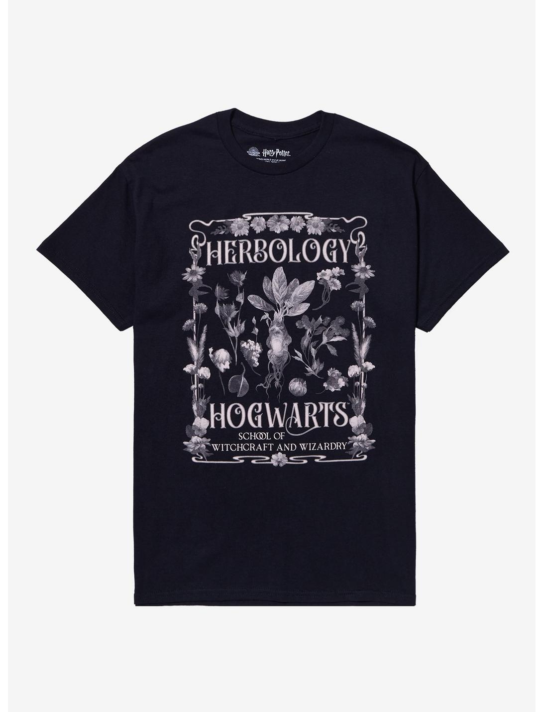 Harry Potter Herbology Plant Collage Boyfriend Fit Girls T-Shirt, MULTI, hi-res