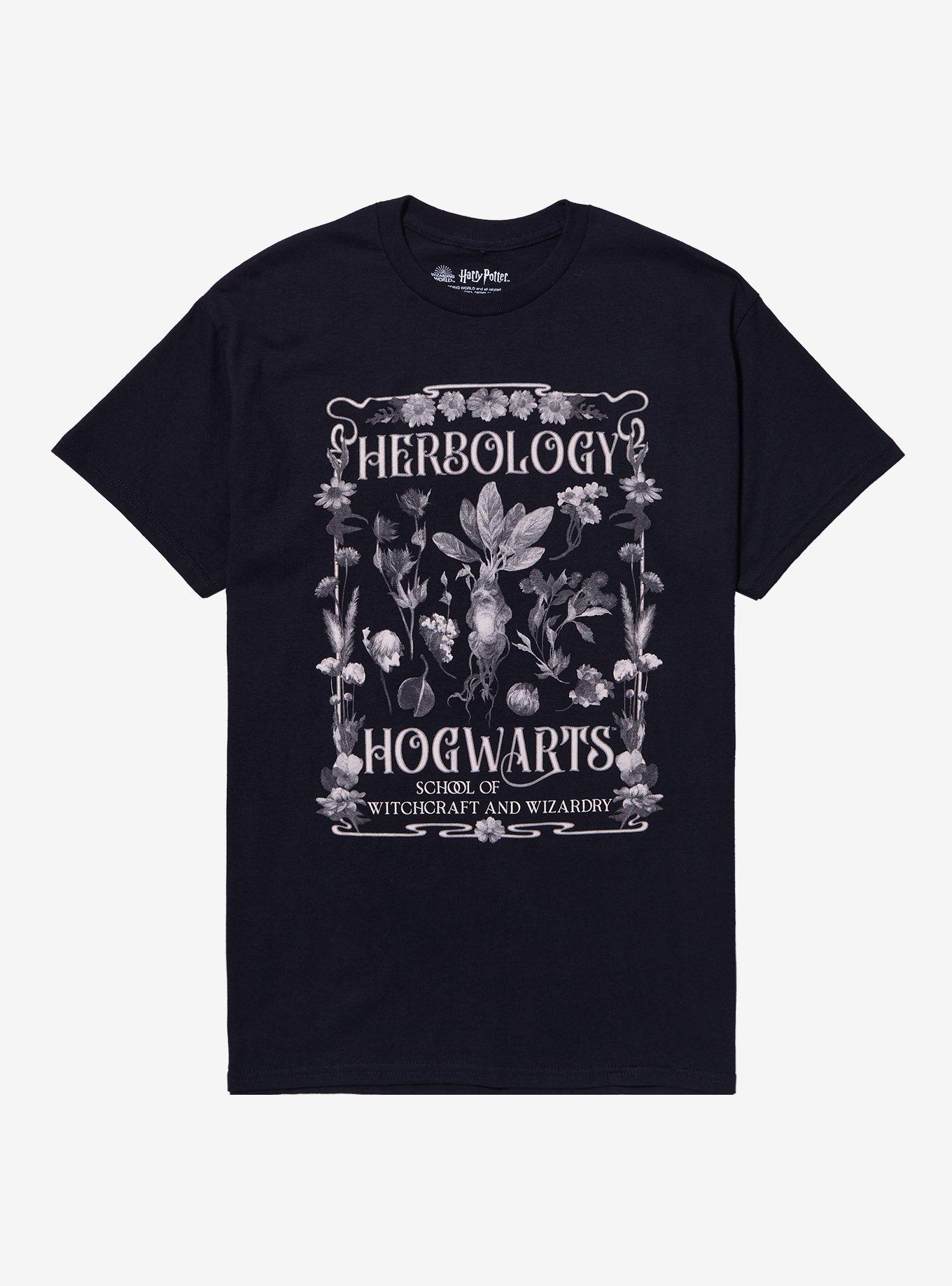 Harry Potter Herbology Plant Collage Boyfriend Fit Girls T-Shirt, MULTI, hi-res