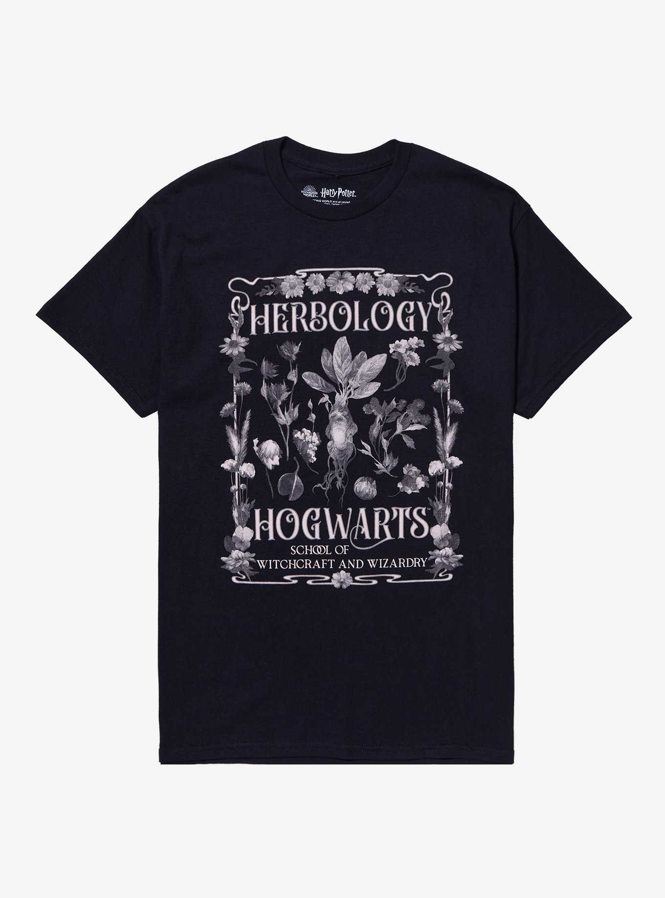 Harry Potter Herbology Plant Collage Boyfriend Fit Girls T-Shirt, , hi-res