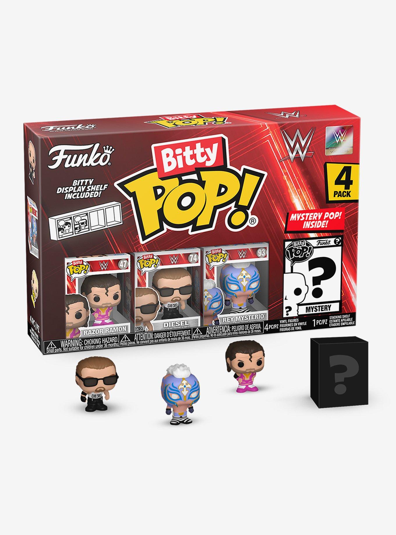 Funko Bitty Pop! WWE Razor Ramon and Friends Blind Box Mini Vinyl Figure Set, , hi-res